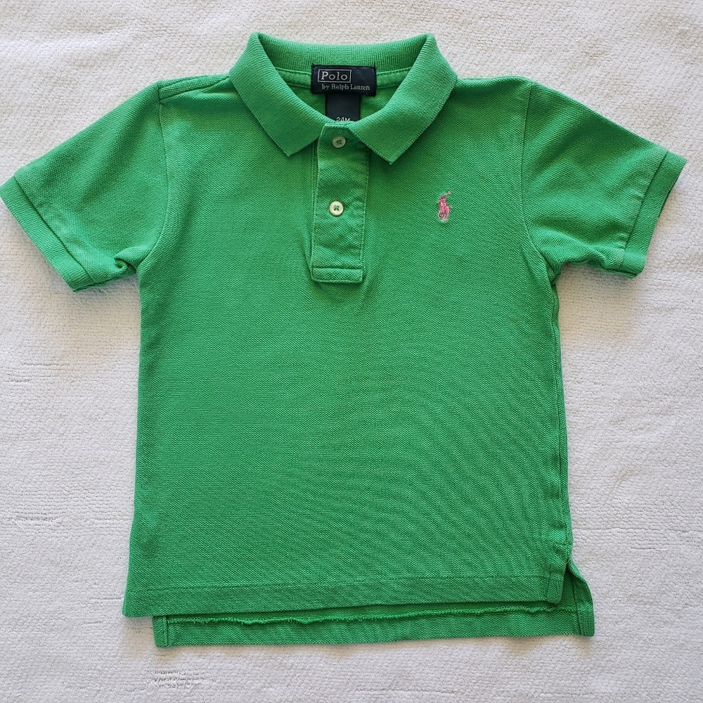 POLO BY RALPH LAUREN | 2T Boys Green polo
